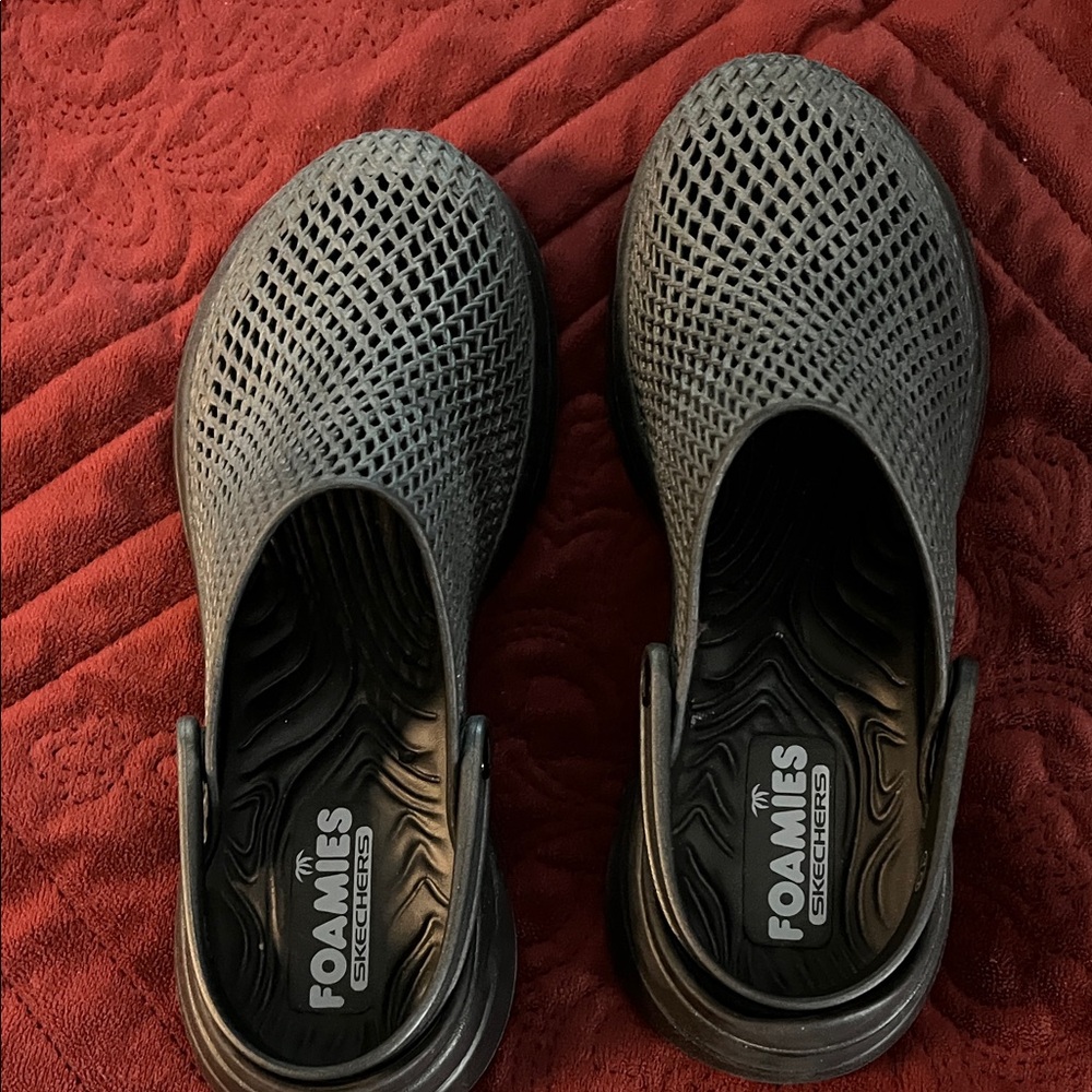 Skechers Foamies Black Slip-On Sandals